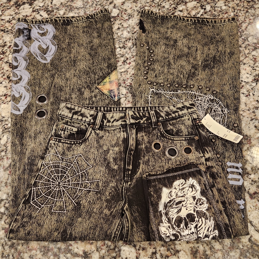 Urban Outfitters UO BDG Elise Barrel Leg Jean Women's 25" Baggy Blue Denim NWT